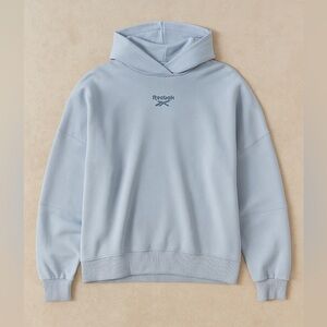 Reebok Blue Women Oversized Hoodie Sweater